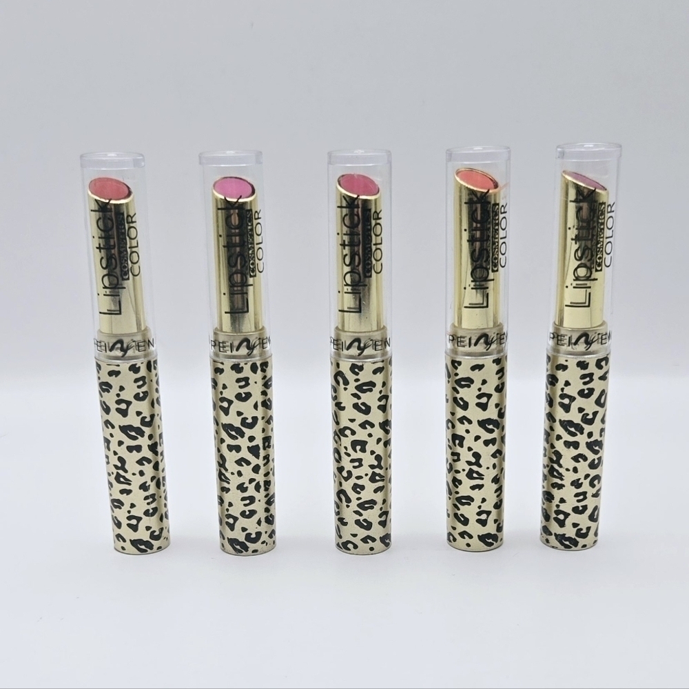 Mei Shang Moisturizing Waterproof Lipstick • Set of 5 Leopard Tubes